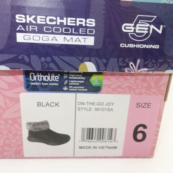 NEW Skechers Women's Go Walk On-The-Go Joy Air Cooled Boots Size 6 Black Gray - Picture 6 of 8
